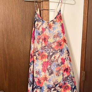 Mint Multicolor Floral Dress